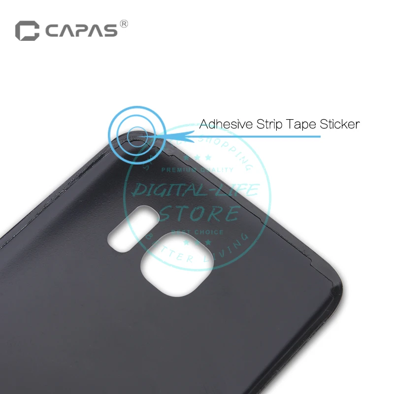 Для Galaxy S7 Edge G935 G930 задняя крышка батарейного отсека стекло + пластиковый корпус