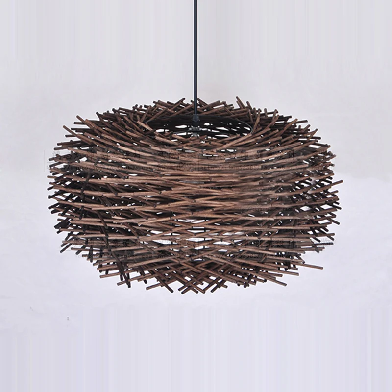 Подвесной светильник из ротанга для столовой перекрестный ресторана кантри