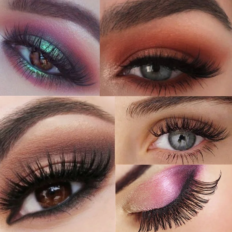 10 Pairs Handmade Cotton Stalk Water Mink False Eyelashes Cross Messy Dense Natural Eye Lashes Stage Makeup Eyelashes|Накладные