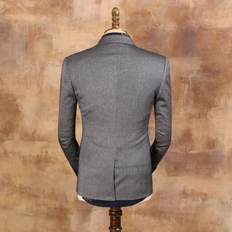 Новое поступление 2019 модные банкетные свадебные костюмы Блейзер мужской серый