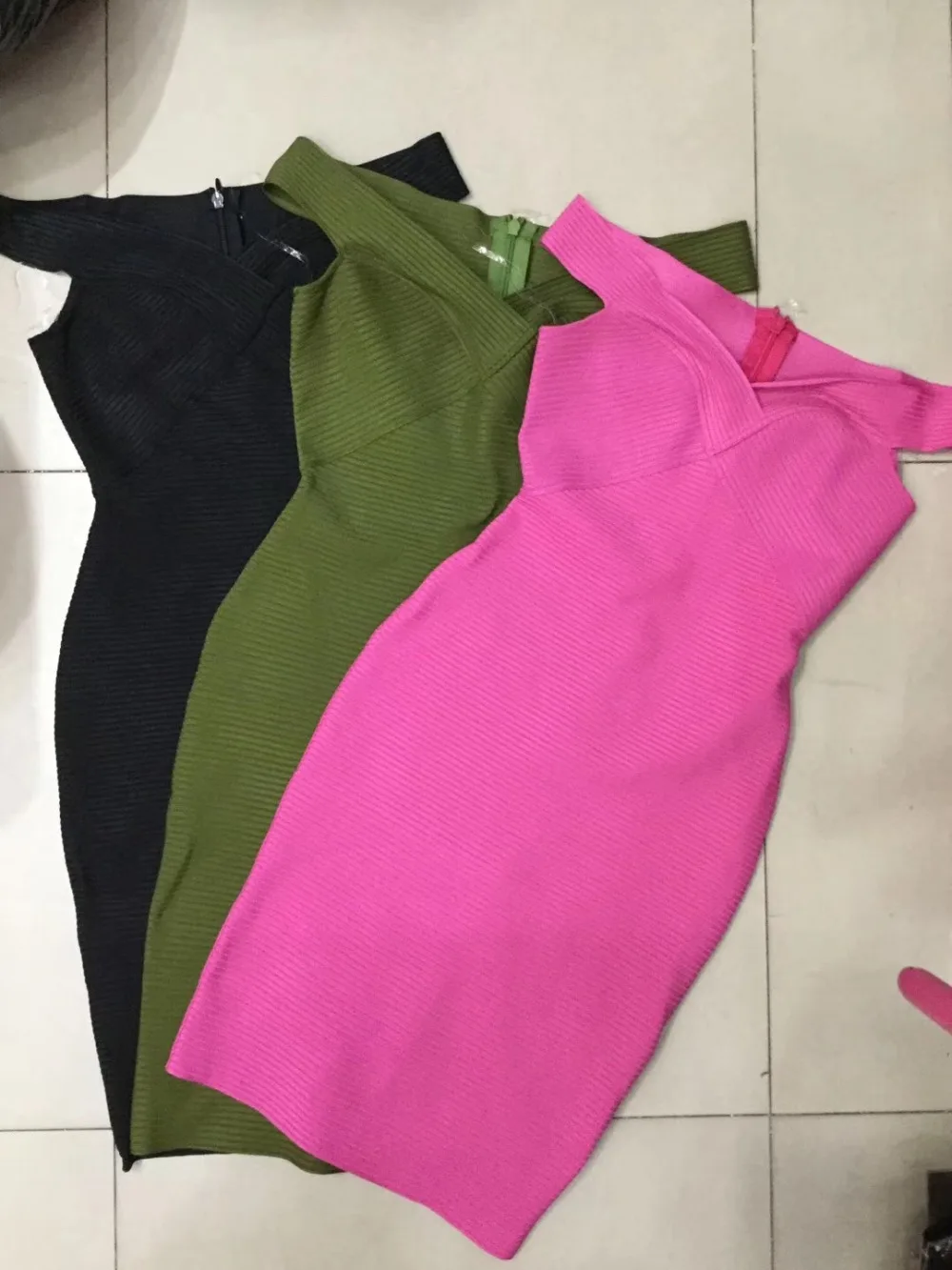 Knee-Length army green rose pink black off shoulder Club Wear Party 2018 New Sleeveless Women Bandage Dress Bodycon Vestidos | Женская