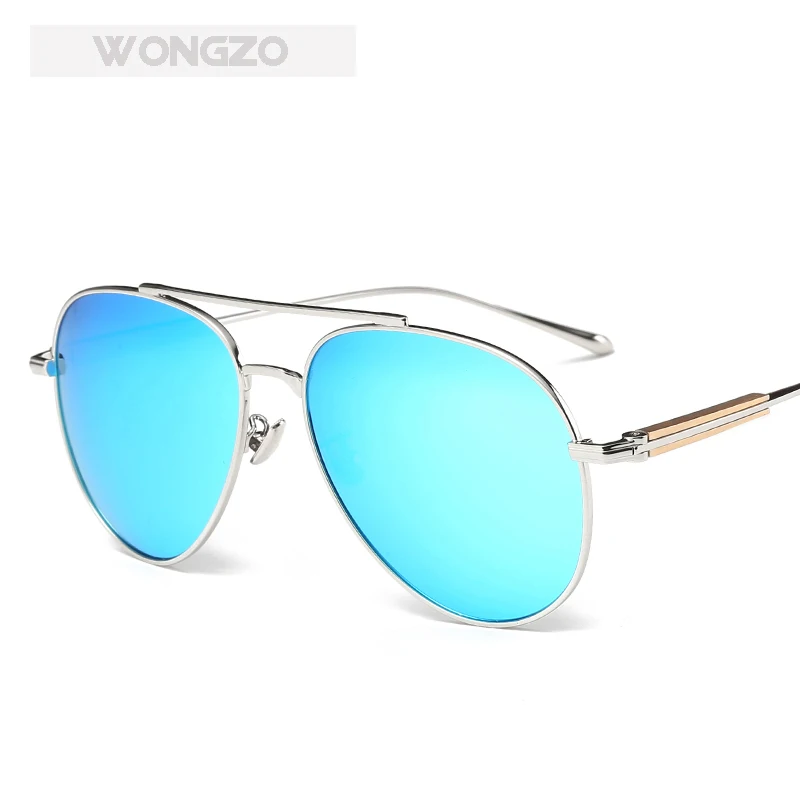 Очки WongZo 2019 новые модные поляризованные ретро солнцезащитные очки с сплавной оправой для мужчин и женщин с защитой от УФ-лучей до 400 нм.