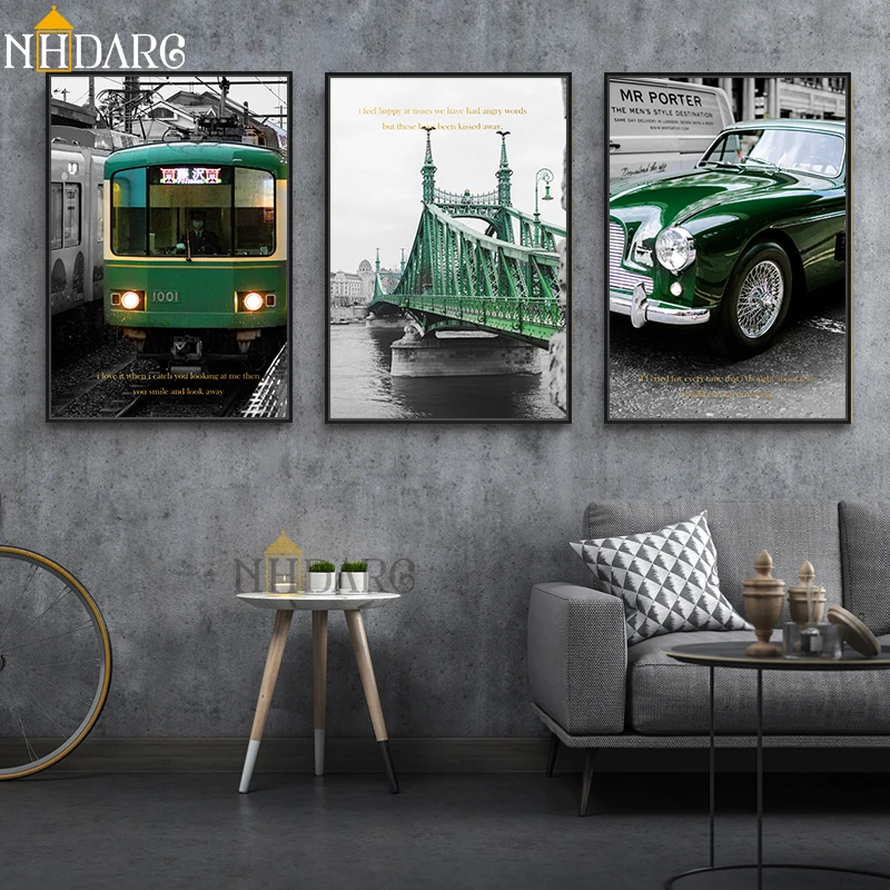

Photography Scenery Art Canvas Dark Green Poster Wall Painting Print Decoration Picture Living Room Scandinavian Home Decor