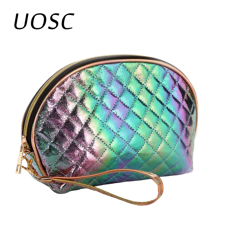 UOSC Женская дорожная косметичка модная кожаная косметичка на молнии для макияжа сумочка для косметики Сумка Для Хранения Туалетных принадлежностей косметички