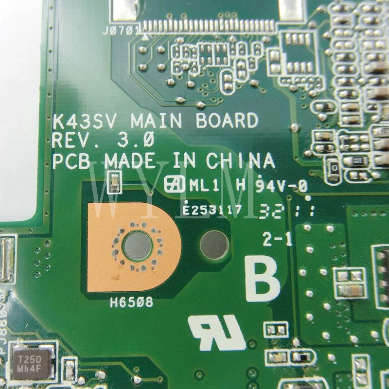 K43SJ GT520M 1 ГБ N12P GV B A1 Материнская плата Asus K43SV A43S X43S P43S материнская для ноутбука DDR3
