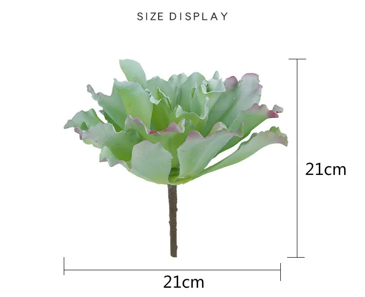 

1PC Green Mini Succulent Plant Artificial Micro Landscape Flower Arrangement Garden Wedding Home Table Decoration Plastic Bonsai