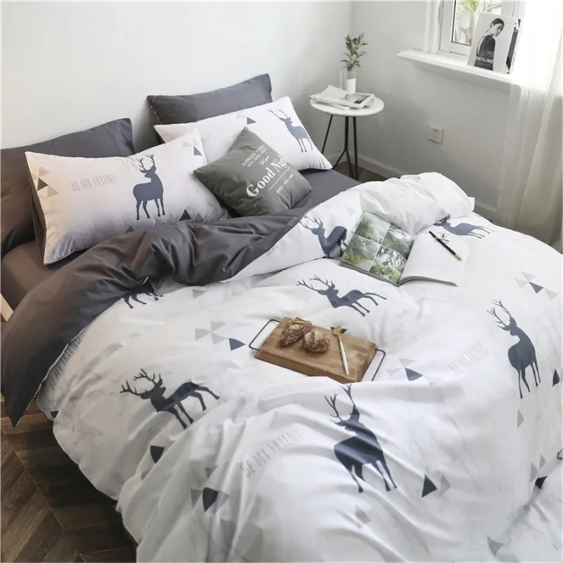 4 шт. пододеяльник комплект постельного белья простыня домашние наволочки полная