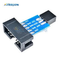 10pcs 10pin to 6pin converter standard adapter board for atmel stk500 avrisp usbasp isp interface converter avr