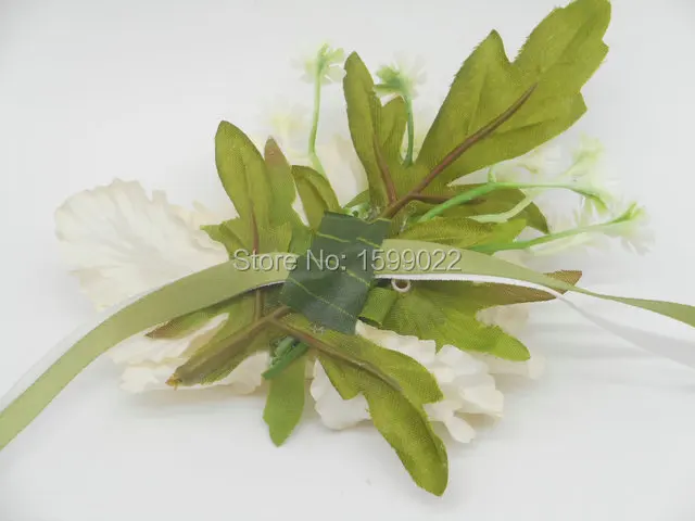 Ручной работы Scabiosa Gysophila цветок свадебное украшение для выпускного вечера корсаж