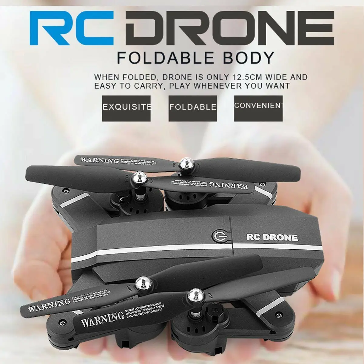 Складной Wifi FPV RC камера Дрон 2 4G 6-осевой Радиоуправляемый квадрокоптер игрушки 3D
