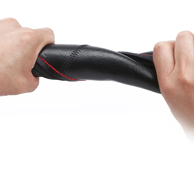 Автомобильные чехол На Руль DIY из натуральной кожи оплетка на руль автомобиля с