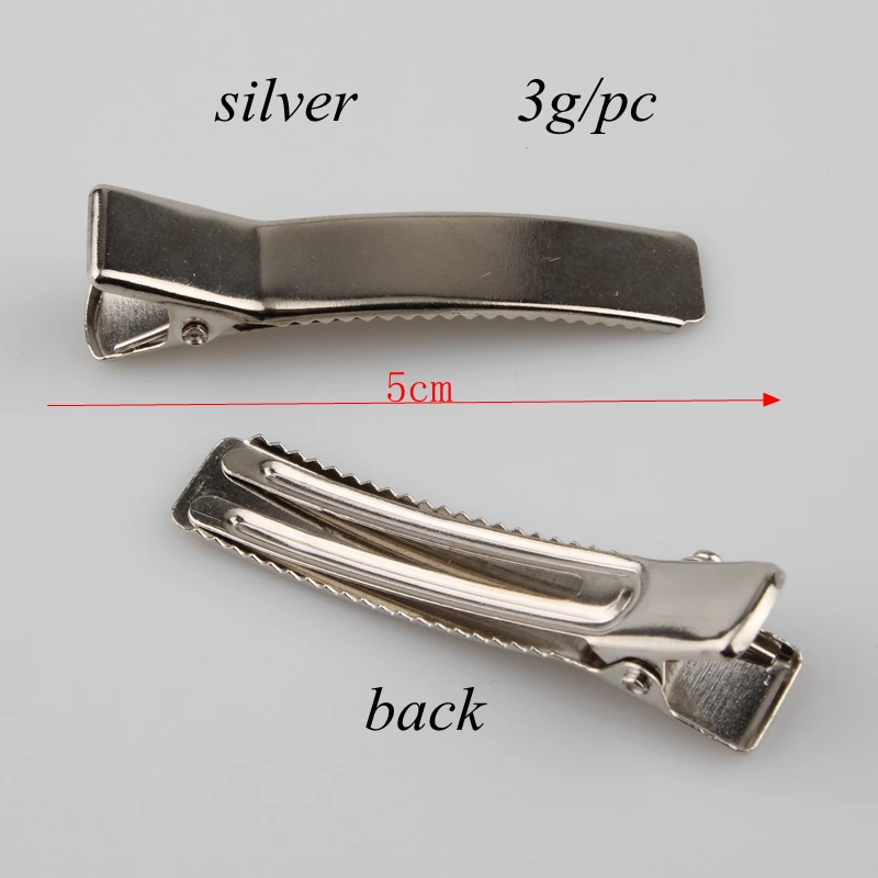 Серебристые металлические зубчатые накладки для волос сделай сам 10 шт./лот брошь