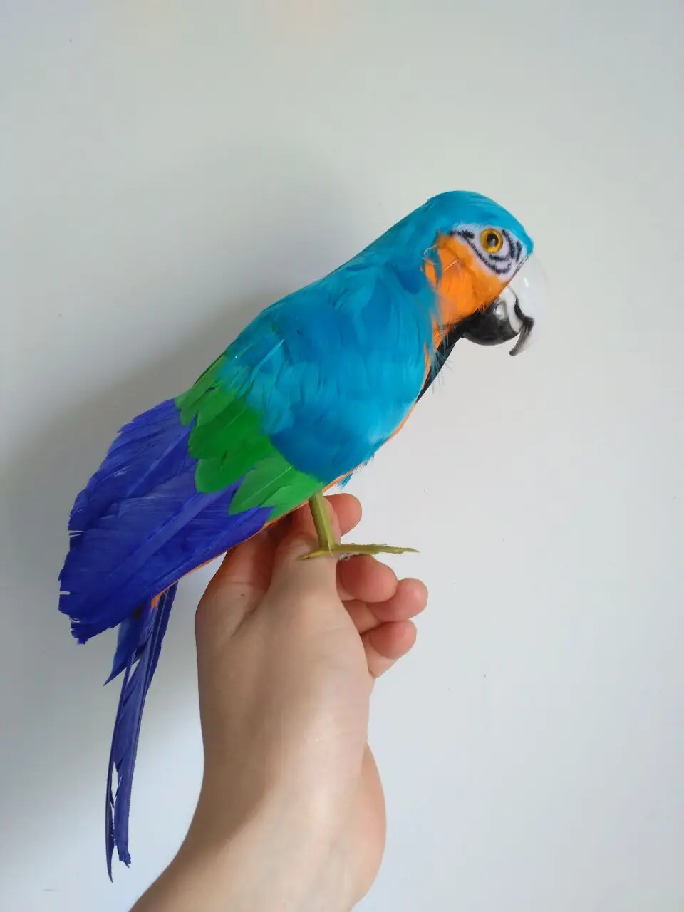 

simulation parrot bird model foam&blue feathers parrot 30cm handicraft home garden decoration gift p0306