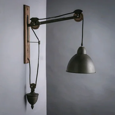 Деревенский винтажный настенный светильник с веревкой персонализированные