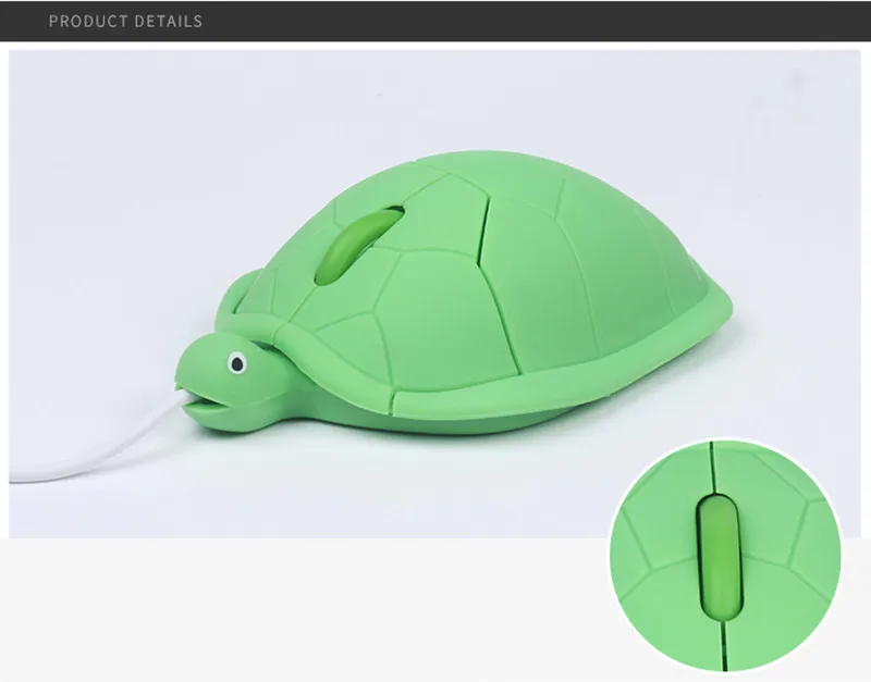 SIANCS Мини Милая проводная мышь kawaii 2,0 usb 3D черепаха животные мышь ПК компьютер геймер мышь Милая черепаха Забавный подарок
