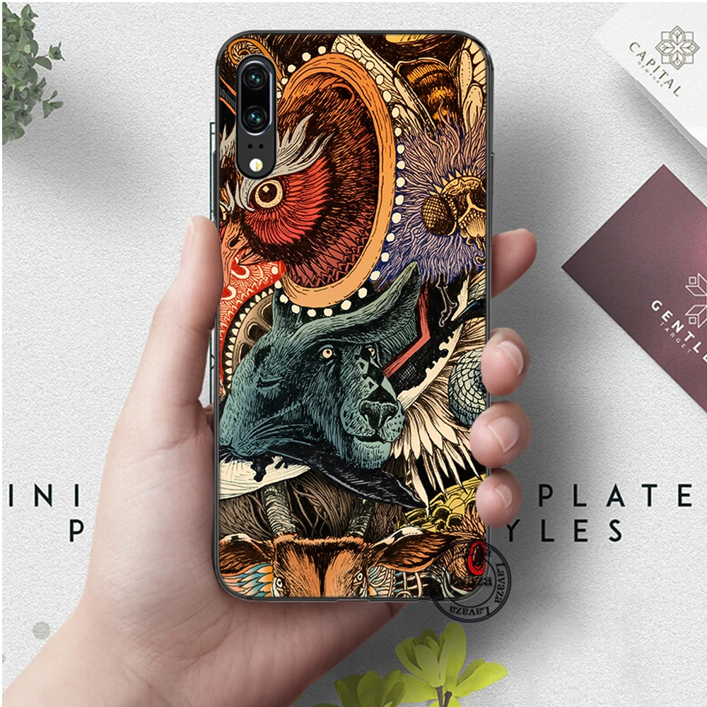 6 Lavaza японский стиль Art японский силикон чехол для Huawei P8 Lite P9 Mimi P10 P20 Pro P Smart - Цвет: 6