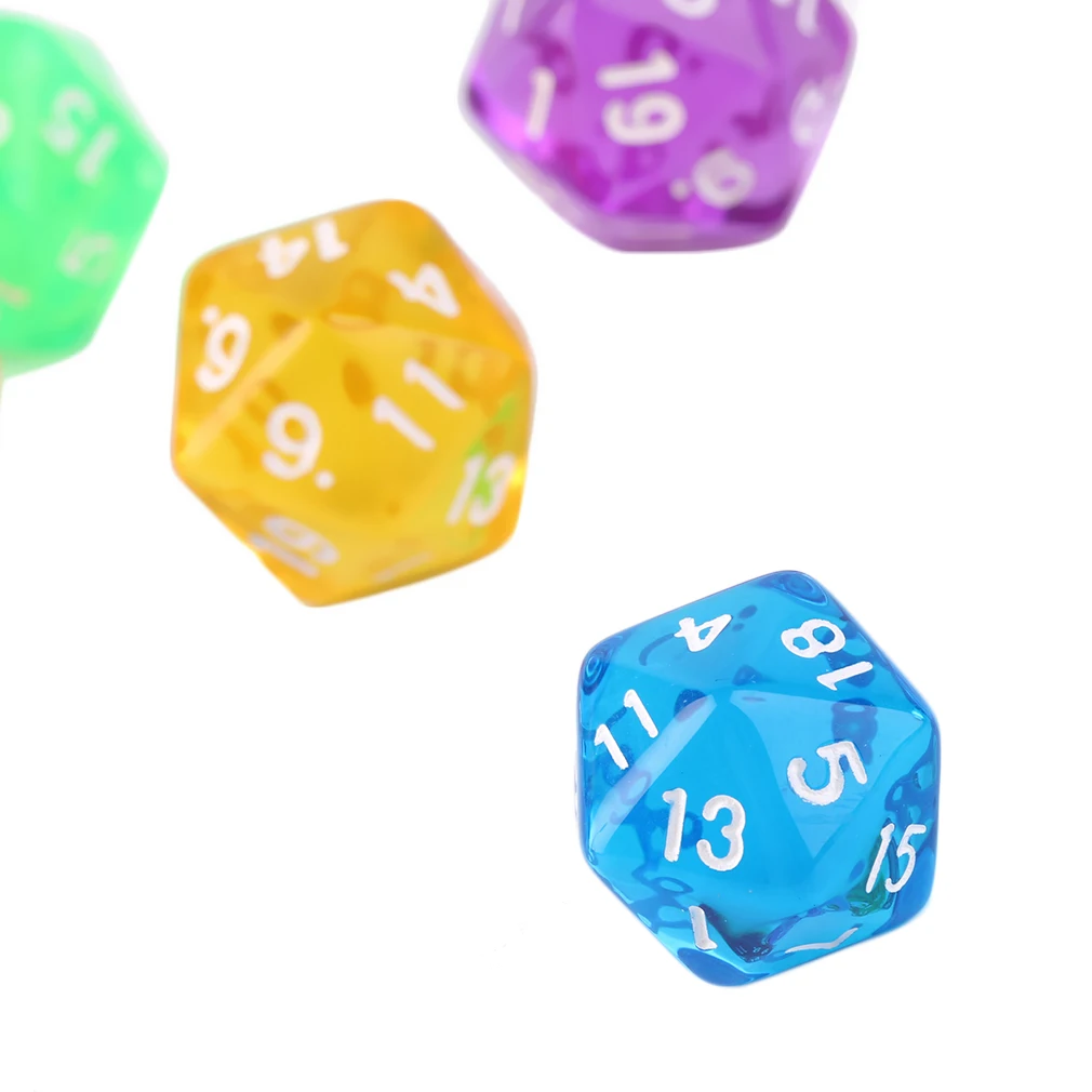 6 шт./компл. многосторонние игры D20 в кубики разные цвета|Кубики| |