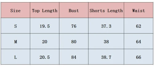 Женский укороченный топ и шорты спортивный костюм из 2 предметов байкерские с