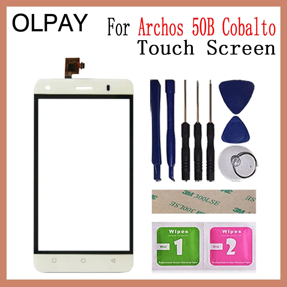 Переднее стекло телефона для Archos 50B кобальтовый сенсорный экран дигитайзер