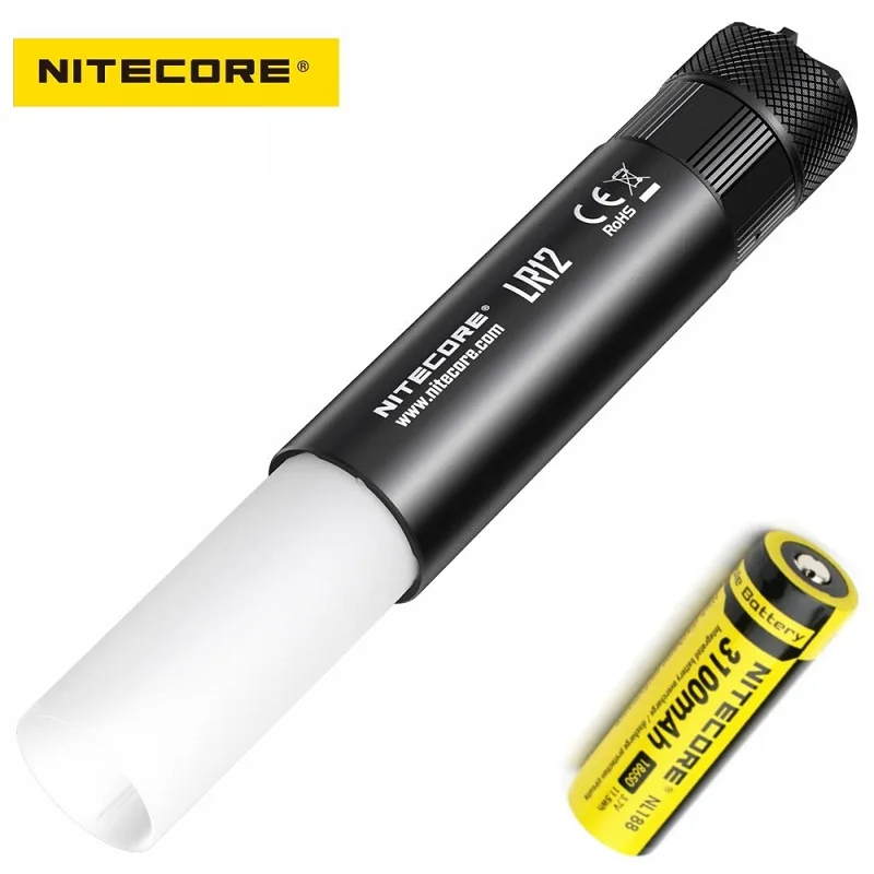 NITECORE LR12 светодиодный фонарик CREE XP-L HD V6 1000 люмен на батарею 18650 для активного