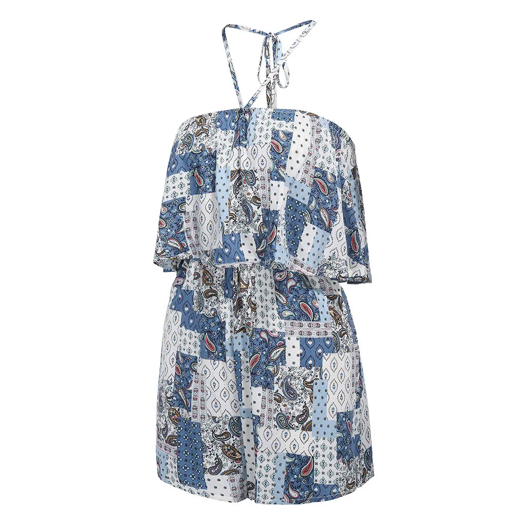 Женский комбинезон Холтер Комбинезоны для девочек с открытыми плечами без