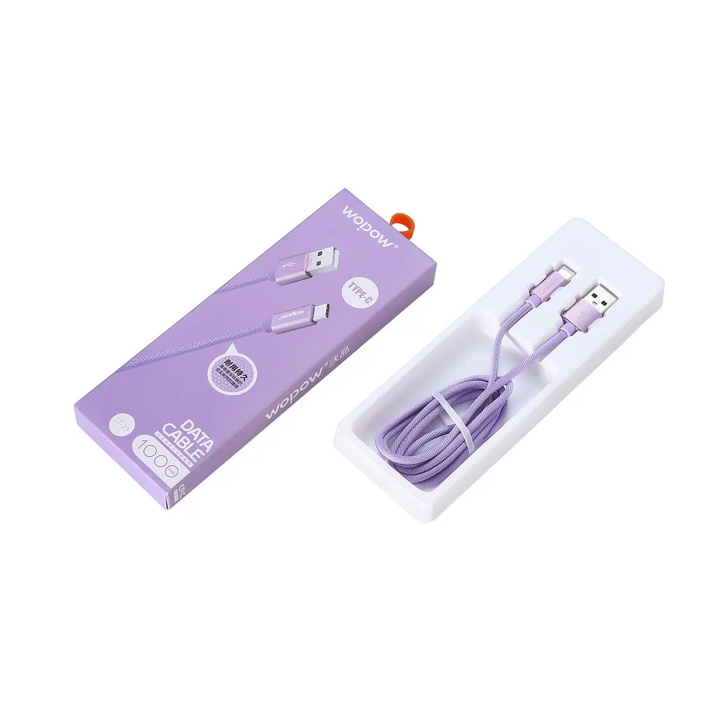 Wopow LB-103 Micro USB кабель для передачи данных 1 метр Быстрая зарядка джинсовый плетеный кабель мобильного телефона usb зарядная линия универсальный для Android