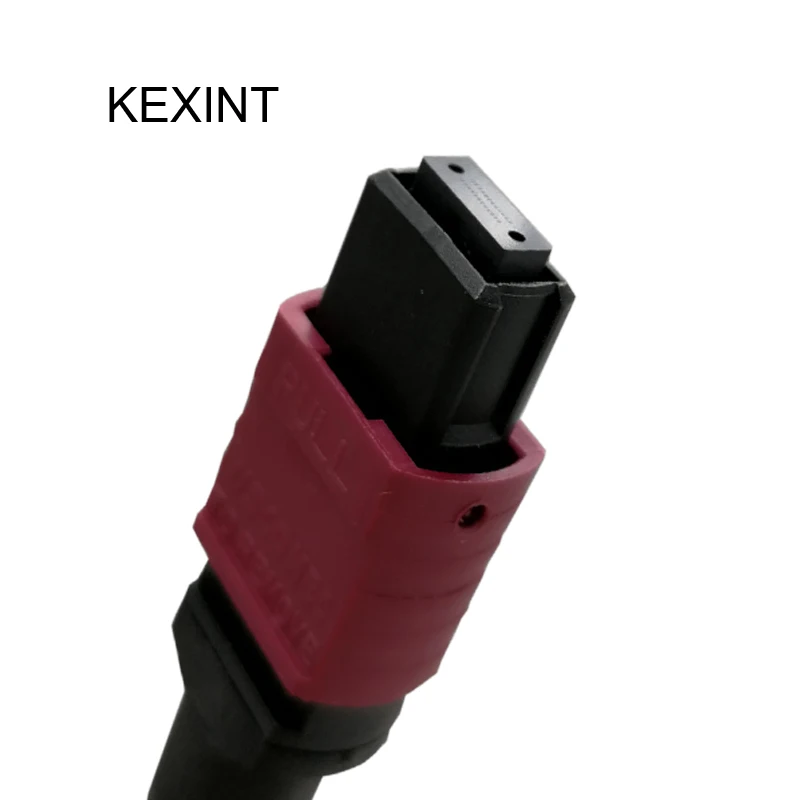 KEXINT волоконно-оптический патч-корд MTP-MTP OM4 24 ядра 40G волоконные патч-кабели/3 метра