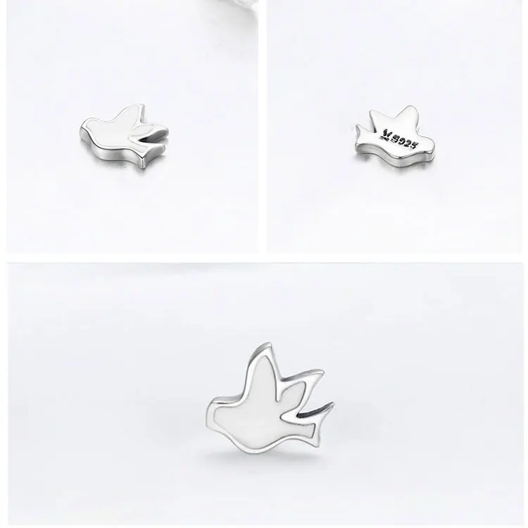 BISAER 925 пробы серебро Licorne маленькая коробка памяти Плавающие Подвески для длинного ожерелья плавающий кулон ожерелье ювелирные изделия воротник