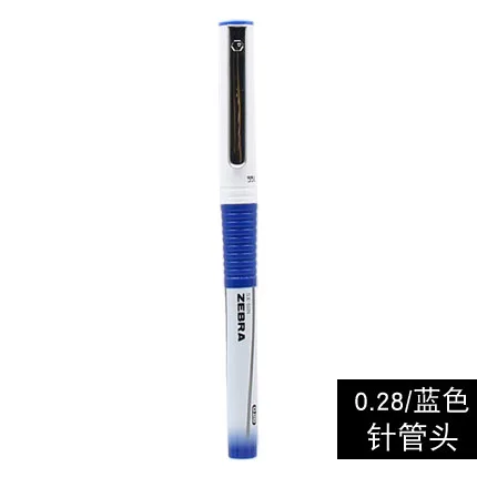 BLUE 028 5 шт Япония Зебра SX-60 с серебряным змеиным гелевая ручка 0,28/0,38/0,5 мм прямой жидкой Тип гелевая ручка JBH1 ручка - Цвет: BLUE 028