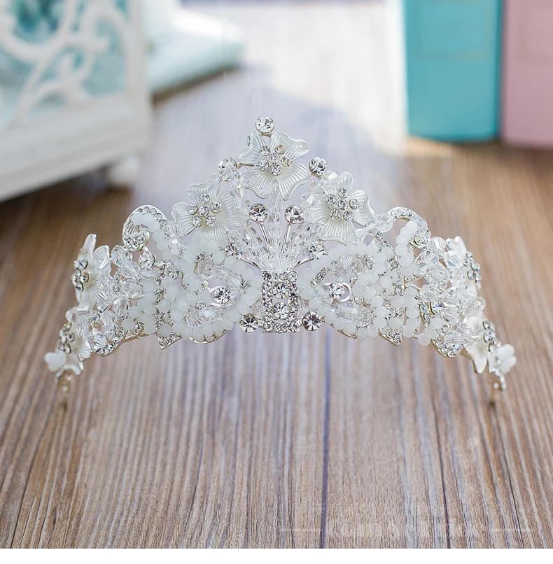 Кристаллы серебра 2017 Свадебные Аксессуары Головной Убор Шляпы Дешевые Модест