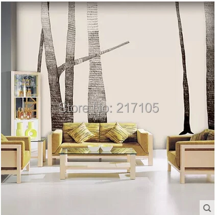 

Free shipping large custom murals study of contemporary and contracted sitting room TV setting wall paper