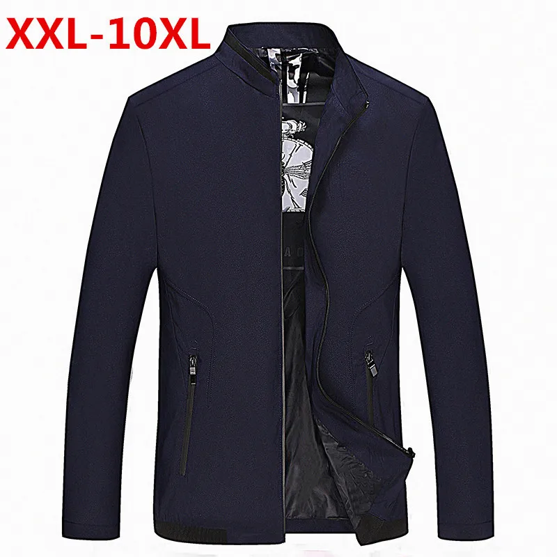 2019 Новинка 10XL 9XL 8XL 7XL 6XL поступление весна осень мужские куртки однотонные модные