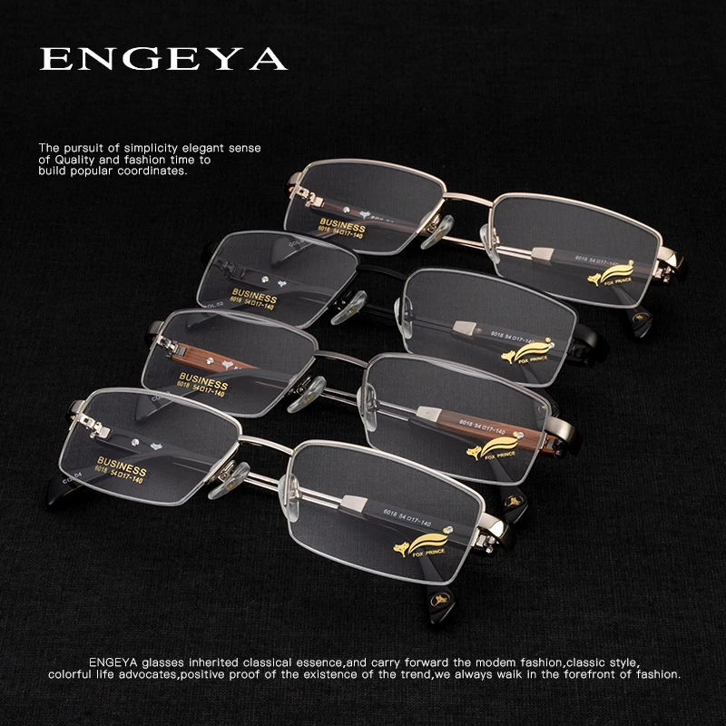 

Metal Optical Glasses Men Classical Square Computer Minus Bifocal Prescription Blue Ray Eye Glasses #6018