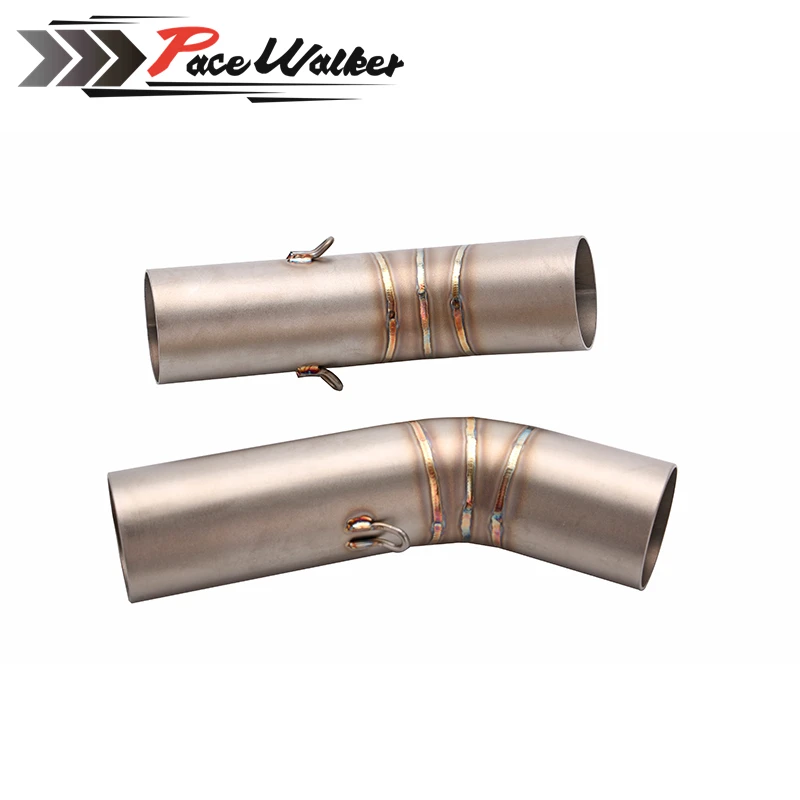 FREE SHIPPING Stainless Steel Motorcycle Motorbike middle of the exhaust pipe motorbike mid for Ducati 795 796 848 | Автомобили и
