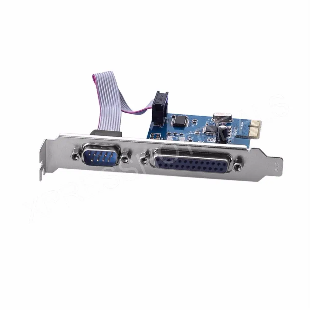 PCI-E Express RS232 серийный и LPT DB25 принтер параллельный порт карты | Компьютеры офис