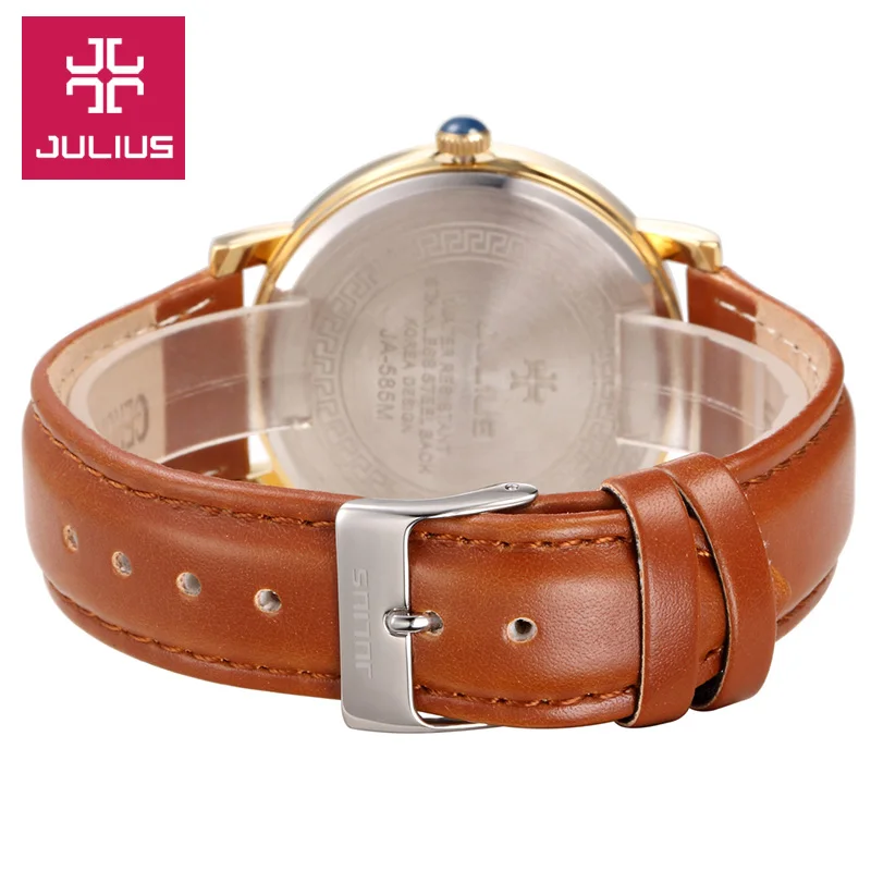 Парные мужские часы Julius женские Dragon Phoenix Homme Часы для влюбленных модный браслет с
