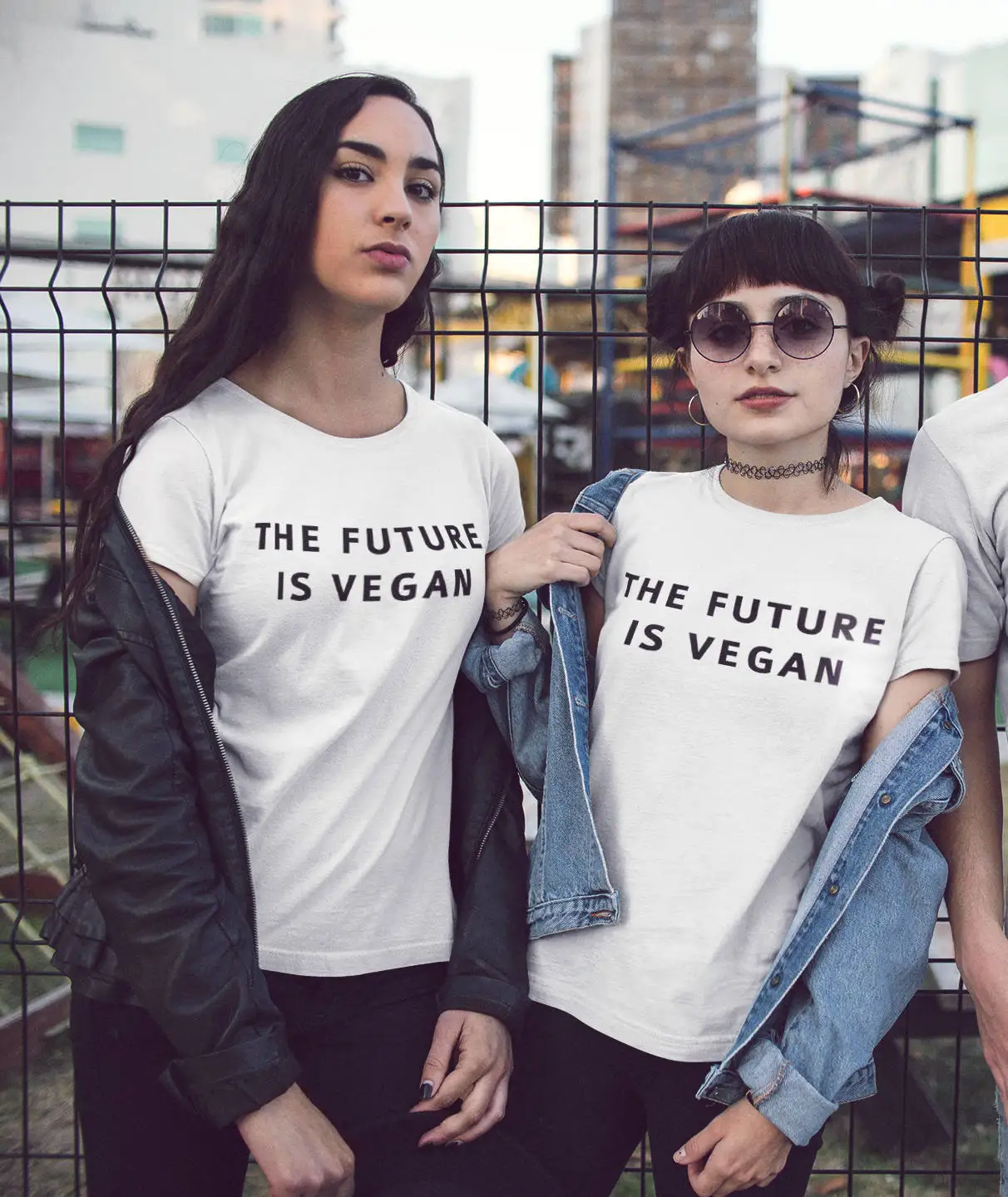 GAAJ The Future is Vegan футболка Женские топы с круглым вырезом Женская футболка с коротким рукавом Одежда женская с круглым вырезом дизайн свободный JMF11 - Цвет: 1