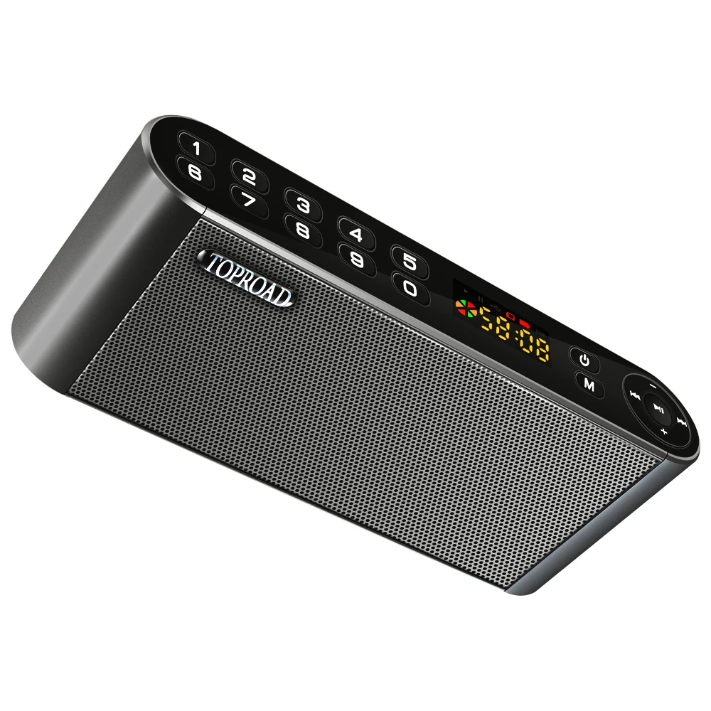 TOPROAD HIFI Bluetooth динамик Портативный беспроводной супер бас двойные колонки Саундбар с микрофоном TF FM радио USB звуковая коробка