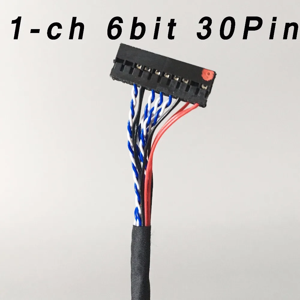 1 канальный 6 битный 30 контактный универсальный кабель драйвера экрана LVDS|lvds