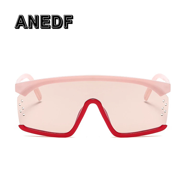 ANEDF 2019 Новый негабаритных Одна деталь очки Для женщин мужчин большой кадр цветные