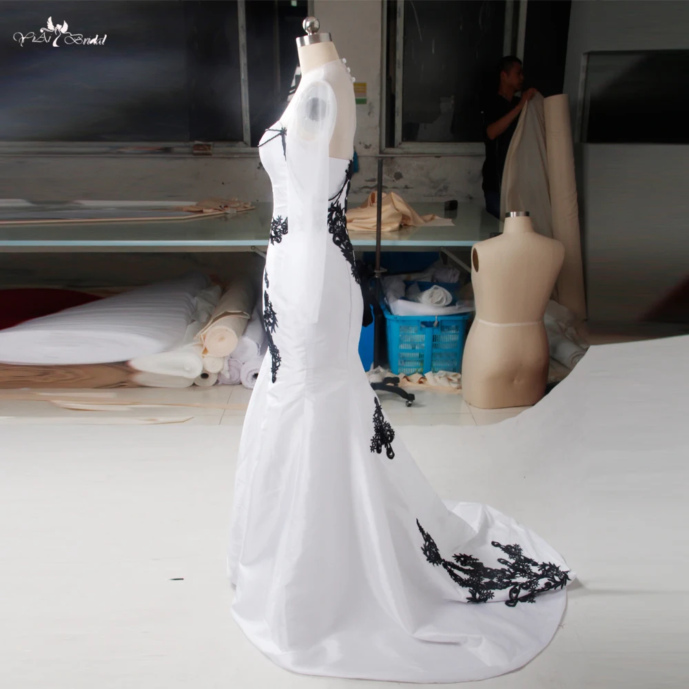 RSE792 кружевное свадебное платье в готическом стиле свадебные платья черного и