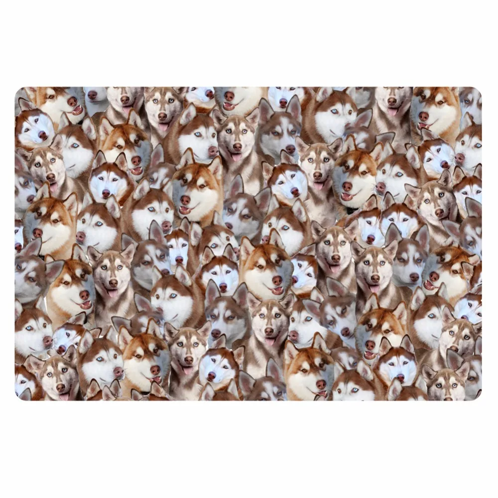 HUGSIDEA резинковый ковёр передний коврик тонкий Придверный милый 3D животных собака