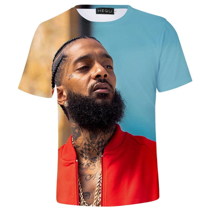 Футболки memento Nipsey Hussle, летние крутые Топы с коротким рукавом, футболки в стиле хип-хоп, повседневные свободные черные хлопковые футболки