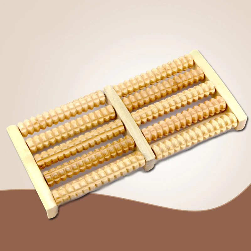 Деревянный ролик для ног 5 рядов|Инструмент ухода за ступнями| |