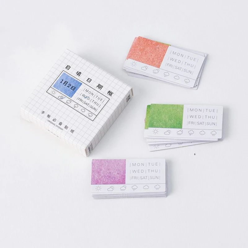 45 штук/кор. Милая наклейка заполняющая дату самостоятельно бумажные DIY