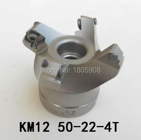 Бесплатная доставка KM12 50 22 4T 45 градусная торцевая фреза с ЧПУ инструменты для