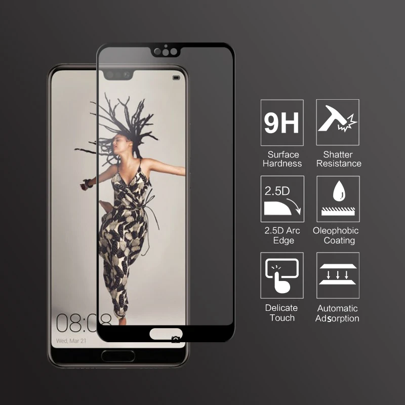 

VNSTRIP 2 шт. 9H закаленное защитное стекло пленка для Mate20 2.5D полное покрытие против царапин Ультра прозрачная для Mate20 Lite