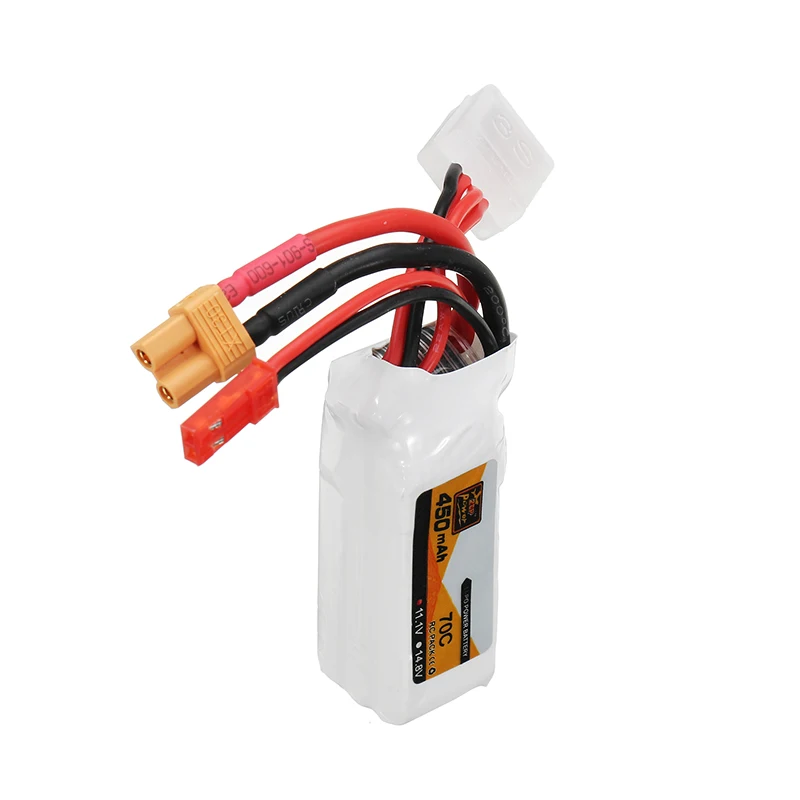 4 шт. аккумулятор ZOP Power 11 1 В 450 мАч 70C 3S Lipo JST XT30 для FPV Racing multirotor Quadcopter|Детали и