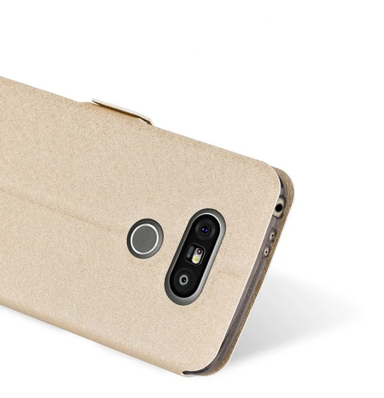 Чехол-книжка с окошком для LG G5 роскошный Шелковый кожаный чехол H830 VS987 H820 телефона