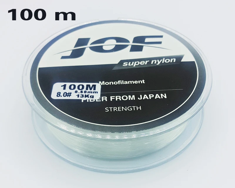 new design 100-500m nylon fishing line 8 color super strong monofilament line for bass carp japan transparent pesca rope